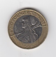 Great Britain UK £2 Two Pound Coin 2016 (Britannia) - Circulated - 2 Pounds