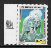 Burkina Faso 2000 Mi.No. 1771 ANIMALS Elefants ELEPHANTS 1v MNH** 15,00 € - Burkina Faso (1984-...)