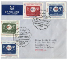 (SS 13) Letter Posted From Kuwait To Australia - 1965 - Koweït