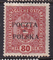 POLAND 1919 Krakow Fi 43 Mint Hinged Signed Petriuk I-96 - Unused Stamps