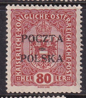 POLAND 1919 Krakow Fi 43 Mint Never Hinged Signed Petriuk I-80 - Unused Stamps