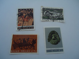 GREECE USED STAMPS  1966  THEATRE  ANCIENT - Théâtre