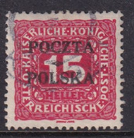 POLAND 1919 Krakow Fi D3 Used Signed Petriuk IIA26 - Oblitérés