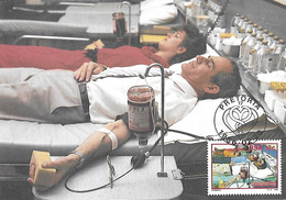 Afrique Du Sud - PRETORIA - Carte Maximum - 20 02 1986 - Don Du Sang - Skenk Bloed - Donate Blood - - Brieven En Documenten