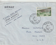 France 1960 Première Liaison Paris-New-York - First Flight Covers