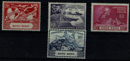 HONG KONG 1949 UPU MI No 173-6 MNH VF !! - Ungebraucht
