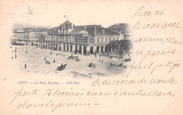 NICE - La Place Masséna - Précurseur Carte-Nuage Voyagée 1899 - Places, Squares
