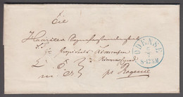 1861. DANMARK. Very Nice Cover Cancelled ODENSE 6 7 In Blue. Red Seal Reverse FYENS S... () - JF421537 - ...-1851 Prephilately