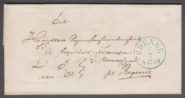1861. DANMARK. Very Nice Cover Cancelled ODENSE 6 7 In Blue. Red Seal Reverse FYENS S... () - JF421537 - ...-1851 Prefilatelia