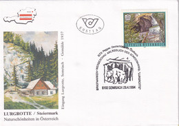 A9392 - THE LURGROTTE STEIERMARK, OESTERREICH WIEN ERSTTAG, 1994 REPUBLIK OESTERREICH USED STAMP ON COVER - Brieven En Documenten