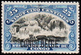 1909. BELGISCH CONGO 25 C. Overprinted CONGO BELGE. Hinged.  () - JF421626 - 1894-1923 Mols: Postfris