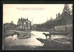 AK Sens, Inondations De Janvier 1910, Rue Carnot, Hochwasser - Inondations