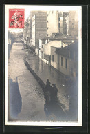 AK Levalloiss-Perret, Inondations De Janvier 1910, Rue De Courcelles, Hochwasser - Inondations