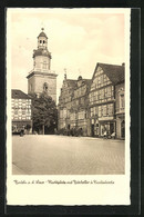 AK Rinteln A. D. Weser, Marktplatz Mit Ratskeller Und Nicolaikirche - Rinteln