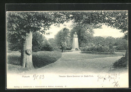 AK Husum, Theodor Storm Denkmal Im Stadtpark - Husum