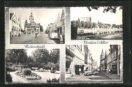 AK Verden /Aller, Rathaus, Aller Mit Dom, Grossestrasse - Verden