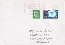 A9412- LETTER FROM PARIS MONTMARTRE 1990 REPUBLIK FRANCAISE USED STAMPS ON COVER SENT TO CLUJ NAPOCA ROMANIA - Briefe U. Dokumente
