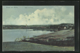 AK Mölln, Teilansicht Mit Hafen - Moelln