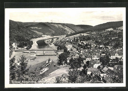 AK Bad Karlshafen / Weserbergland, Teilansicht Mit Brücke Und Dampfern - Bad Karlshafen