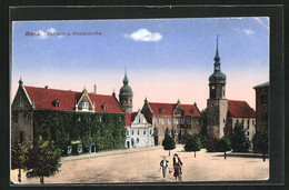 AK Riesa, Rathaus Und Klosterkirche - Riesa