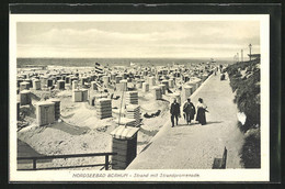 AK Borkum / Nordsee, Strand Mit Strandpromenade - Borkum