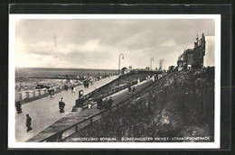 AK Borkum / Nordsee, Bürgermeister Kieviet-Promenade - Borkum