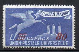 1947 S. Marino - Espresso N.20 Sovrastampato Integro MNH** Centrato - Express Letter Stamps