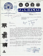 LIÈGE  -  SA Maison  J . & G. Hamal  ( Construction électriques , Postes à Souder ) -  1957 - 1950 - ...