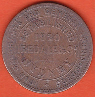 Australia IREDALE & Co Sydney Tradesman's Penny Token 1850s - New South Wales