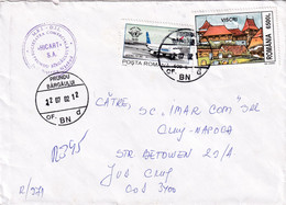 A9433-  LETTER FROM PRUNDU BARGAULUI 2002 ROMANIA USED STAMPS ON COVER ROMANIAN POSTAGE, SENT TO CLUJ NAPOCA - Lettres & Documents