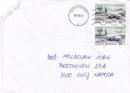 A9437-  LETTER FROM BACAU 2002 ROMANIA USED STAMPS ON COVER ROMANIAN POSTAGE, SENT TO CLUJ NAPOCA - Cartas & Documentos