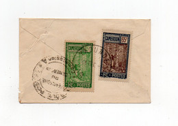 !!! CAMEROUN, LETTRE DE YAOUNDE POUR DOUALA DE 1943, TARIF LOCAL A 1F (AFFRANCH AU DOS, + CENSURE) - Covers & Documents