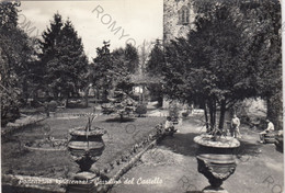 CARTOLINA  PODENZANO,PIACENZA,EMILIA ROMAGNA ,GIARDINO DEL CASTELLO,BELLA ITALIA,STORIA,CULTURA,MEMORIA,VIAGGIATA 1957 - Piacenza