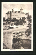 AK Zschopau, Schloss Windeck Von Der Brücke Gesehen - Zschopau