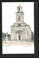 AK Husum, Kirche Mit Brunnen - Husum