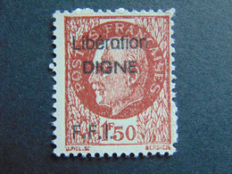 Magnifique N°. 9P** (catalogue Mayer) à 1,50 Francs Des Timbres De La Libération De Dignes - Bevrijding