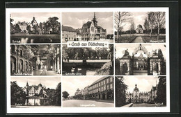 AK Bückeburg, Langestrasse, Mausoleum, Schlosbrücke - Bueckeburg
