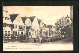 AK Buxtehude, Strasse Am Westfleet Mit Geschäft - Buxtehude