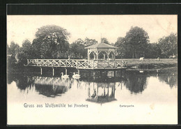 AK Pinneberg, Gartenpartie Mit Pavillon Wulfsmühle - Pinneberg