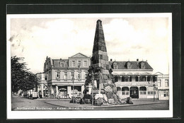 AK Norderney, Kaiser-Wilhelm Denkmal, Geschäft Joh. Bolinius - Norderney