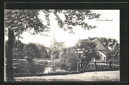 AK Mölln I. Lbg., Auf Den Dämmen, Blick Gegen Die Kirche - Moelln