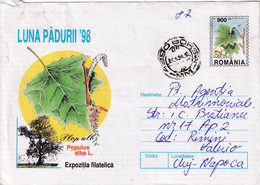 A9471- PHYLATELIC EXHIBITION FOREST MONTH 1998, BORSA ROMANIA 1998 ROMANIAN POSTAGE STAMP COVER STATIONERY - Exposiciones Filatélicas