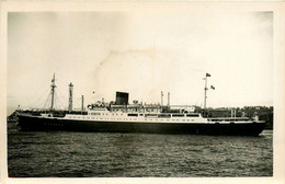 LAENNEC * Carte Photo * Bateau Cargo Paquebot Commerce Marine Marchande ? Compagnie Sud Atlantique - Comercio