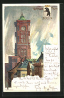 Künstler-AK Heinrich Kley: Berlin, Rathaus-Turm - Kley