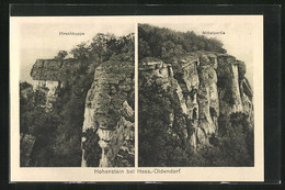 AK Hessisch-Oldendorf, Mittelpartie Und Hirschkuppe Des Hohenstein - Hessisch-Oldendorf