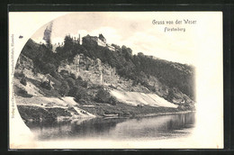 AK Fürstenberg / Weser, Ortspartie Mit Schloss - Fürstenberg