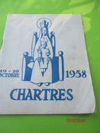 Petit Guide Du Pèlerin De CHARTRES/ Fascicule/Georges ASSEMAINE/ Tardy Bourges/1958                CAN855 - Religión & Esoterismo
