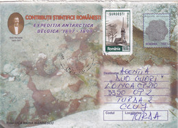 A9531- ROMANIAN SCIENTIFIC CONTRIBUTIONS-EMIL RACOVITA ANTARCTIC EXPLORER,2000 ROMANIA COVER STATIONERY USED STAMP - Esploratori E Celebrità Polari
