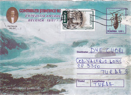 A9539- ROMANIAN SCIENTIFIC CONTRIBUTIONS ANTACTIC EXPEDITION BELGICA,PITESTI ROMANIA 2000 COVER STATIONERY USED STAMP - Other & Unclassified