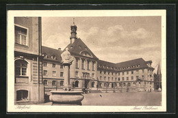 AK Herford, Am Brunnen Vor Dem Neuen Rathaus - Herford